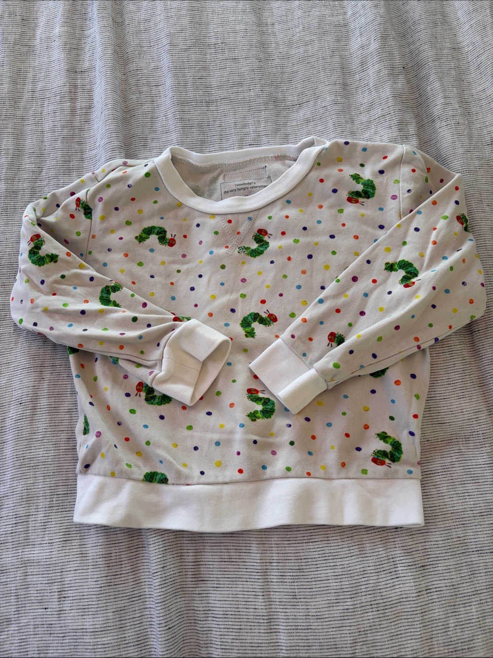 The Very Hungry Caterpillar Light Cream Baby long sleeve
